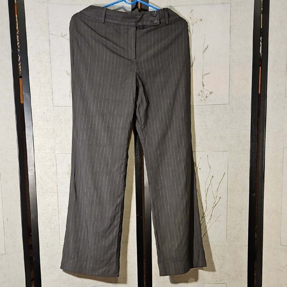 Ann Taylor Gray Pinstripe Trousers